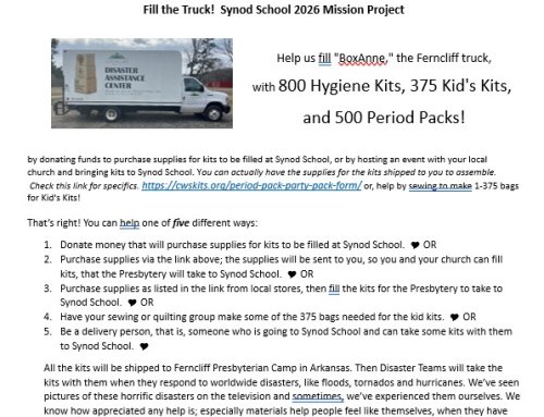 Help fill “BoxAnne”